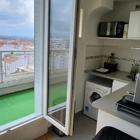 Appartement Plein Sud Terrasse Avec Vue Panoramique Climatisation Parking Lyon